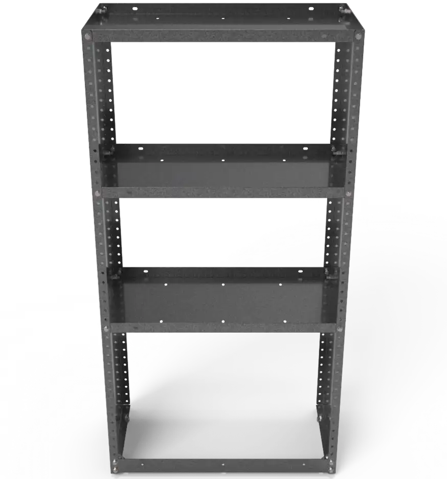 Solid End Shelving Module – 46″H x 25″W x 12″D