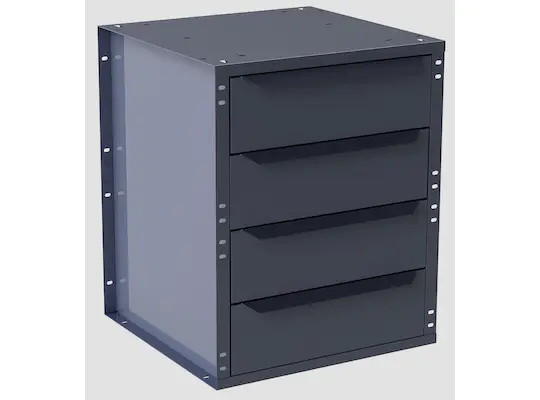 4-Drawer Cargo Van Storage Cabinet – 22″H x 18.5″W x 18″D