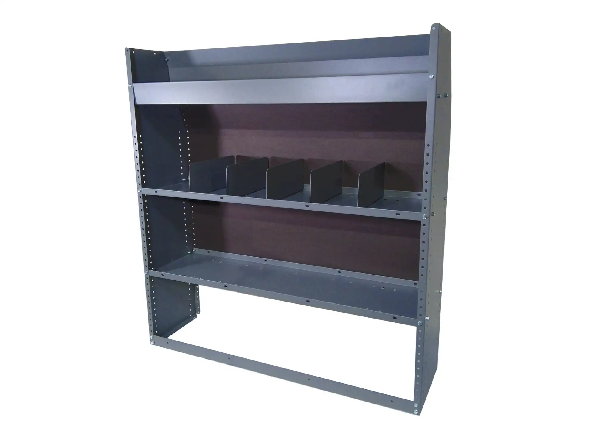 Tapered Shelving Module – 46″H x 43″W x 12″D