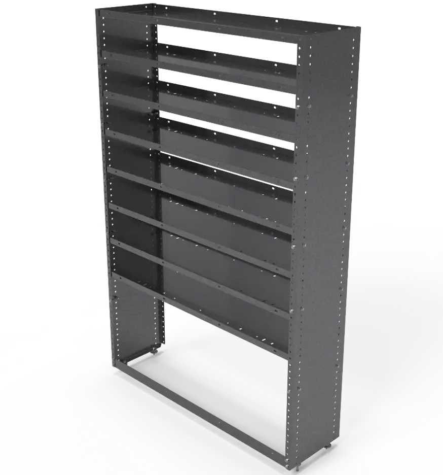 Solid End Shelving Module – 60″H x 43″W x 12″D