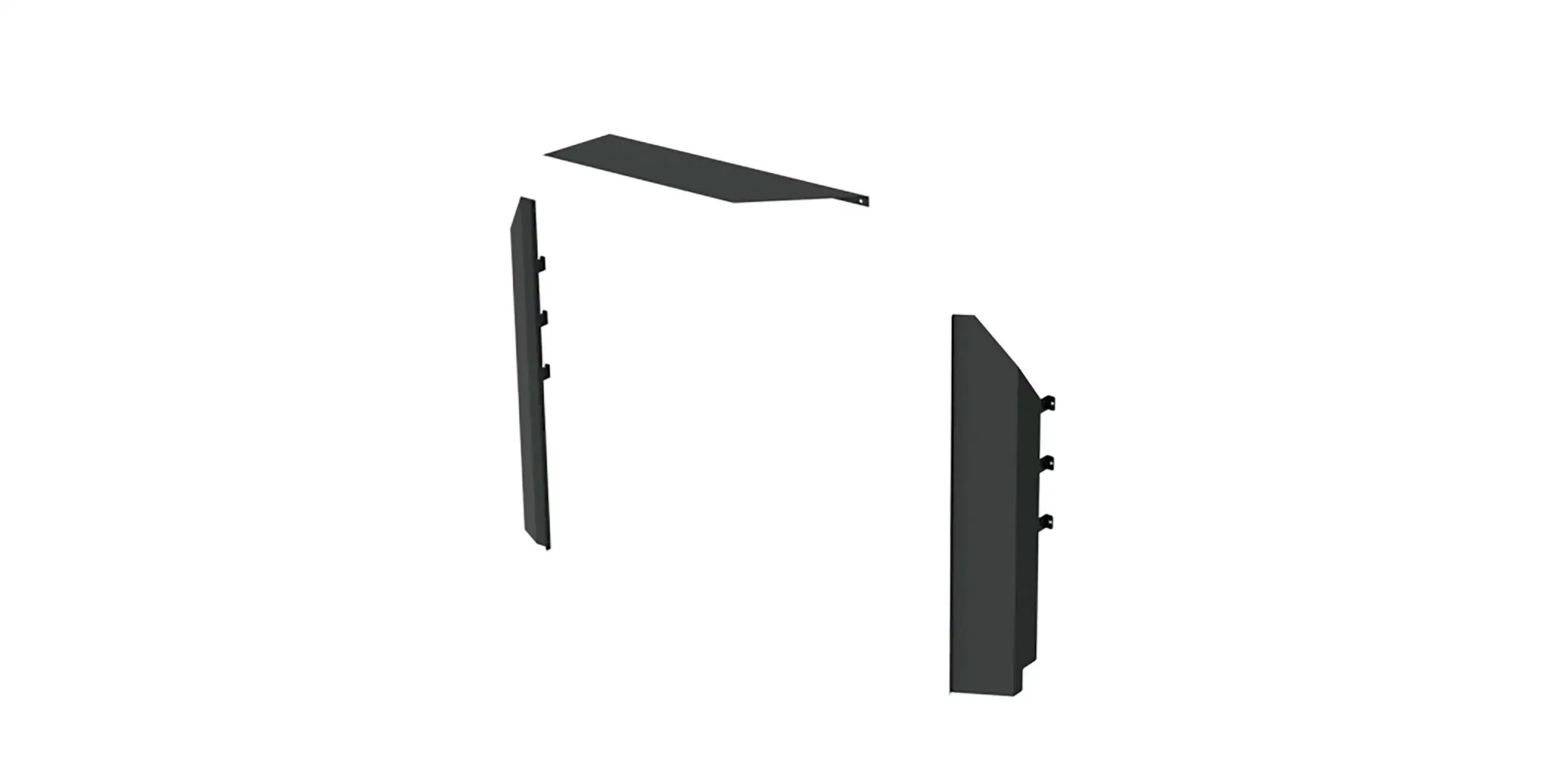 Steel Van Partition Attachment Panels, 6″ Setback – GM Express/Savana