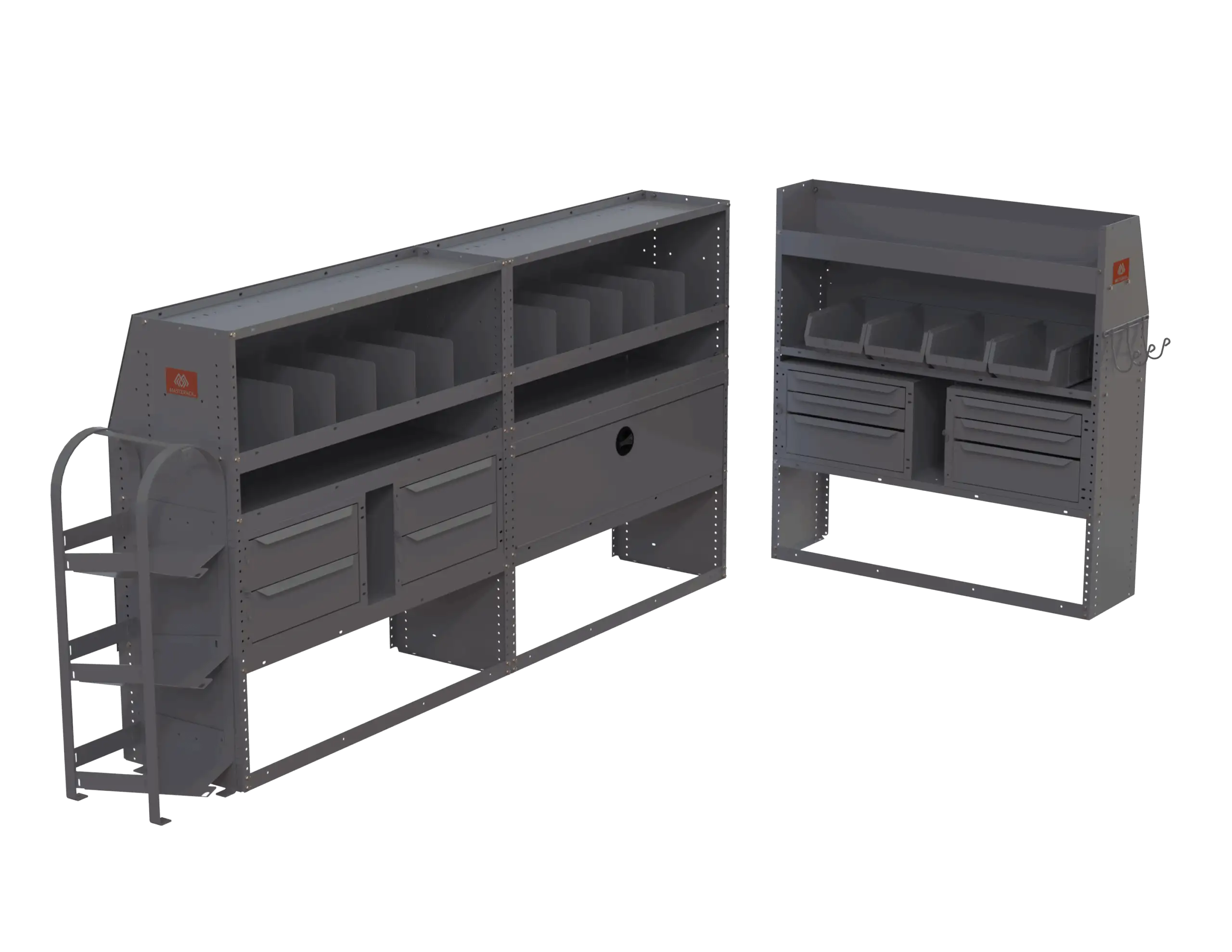 HVAC Cargo Van Shelving Package – Ford Transit Low Roof, GM Express/Savana