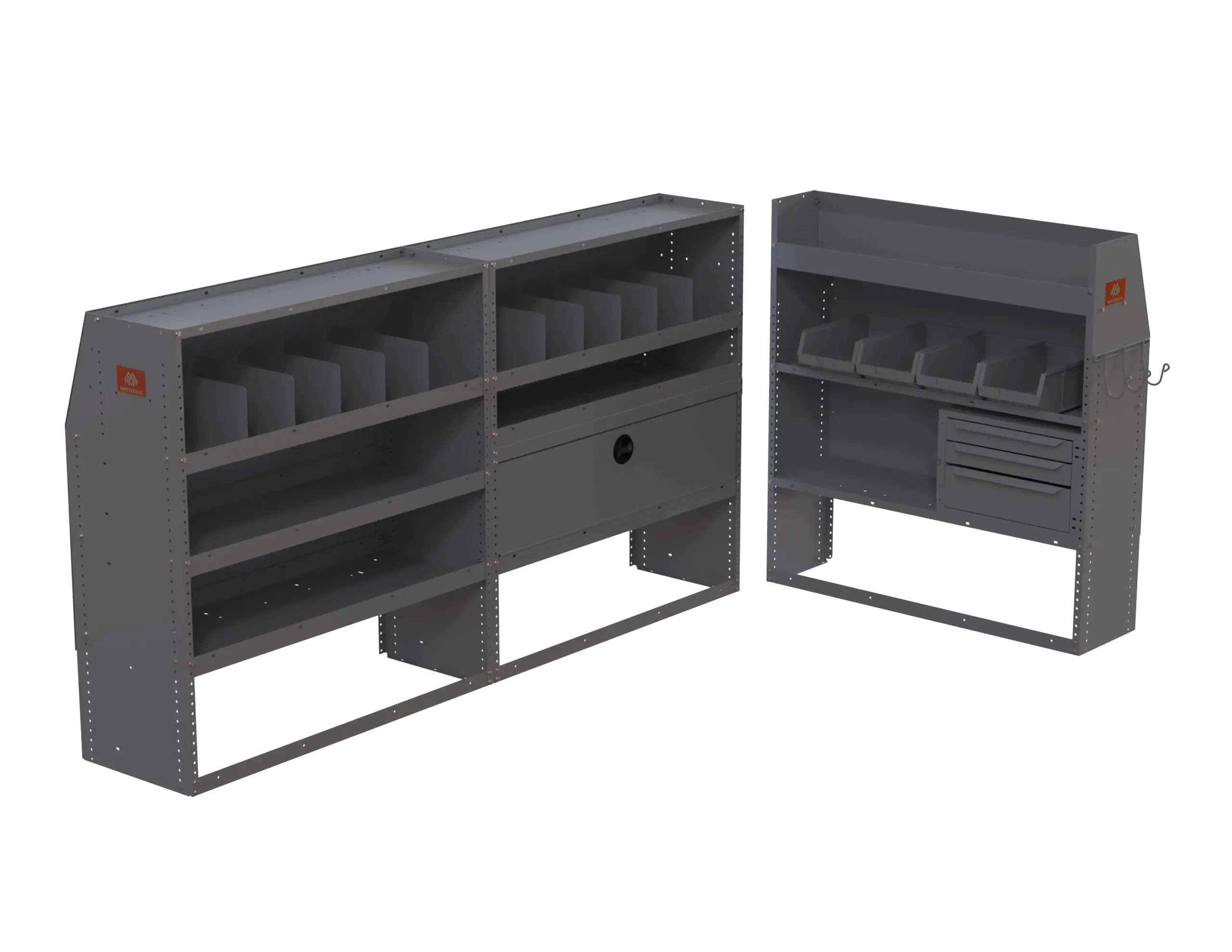 General Service Contractor Cargo Van Shelving Package – Ford Transit Low Roof, GM Express/Savana