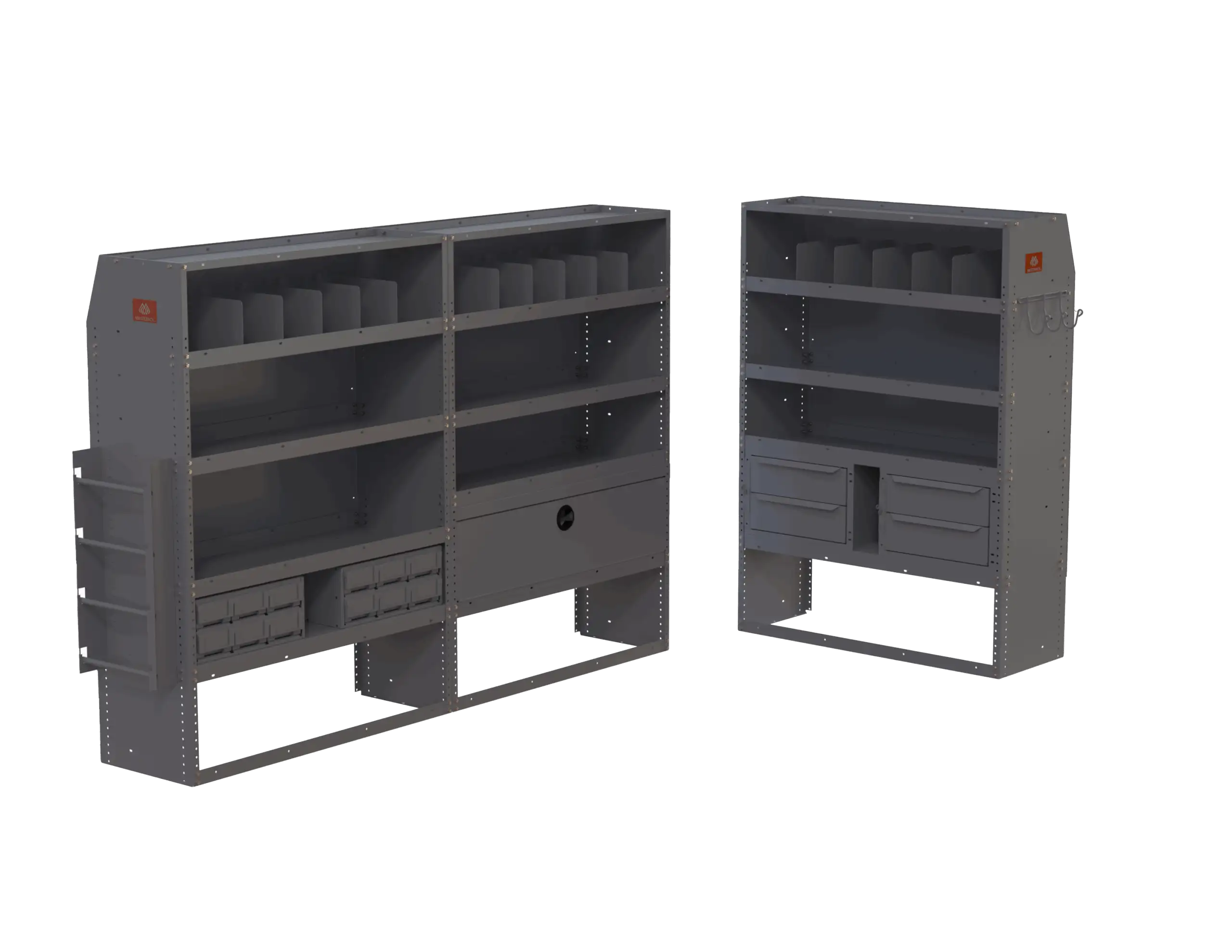 Electrician Cargo Van Shelving Package – Medium and High Roof Vans