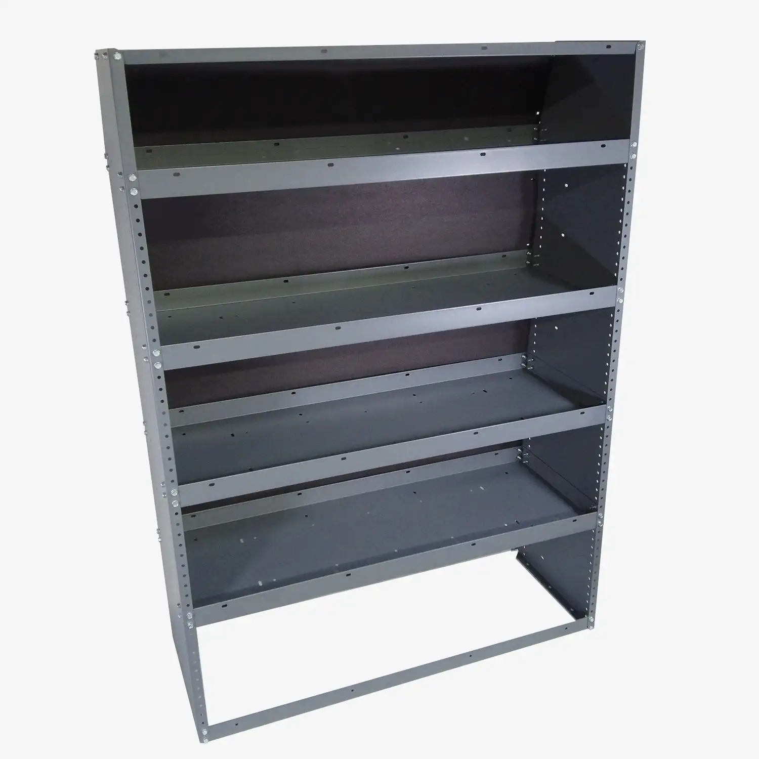16″ Deep Tapered Shelving Module – 60″H x 43″W x 16″D