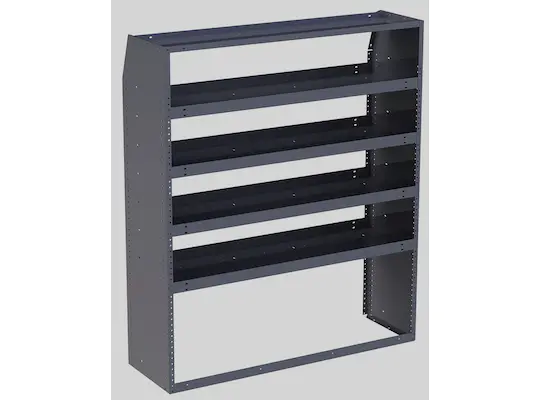 16″ Deep Tapered Shelving Module – 60″H x 51″W x 16″D