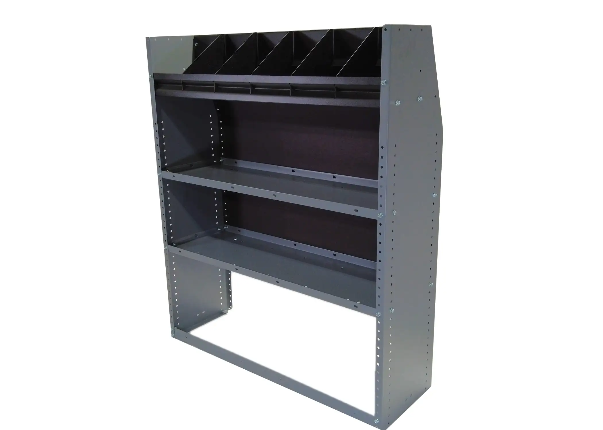 Tapered Shelving Module – 44″H x 37″W x 12″D