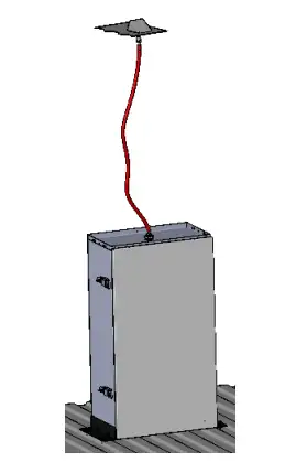 Vented Gas Tank Cabinet – 36″H x 14″W x 12″D