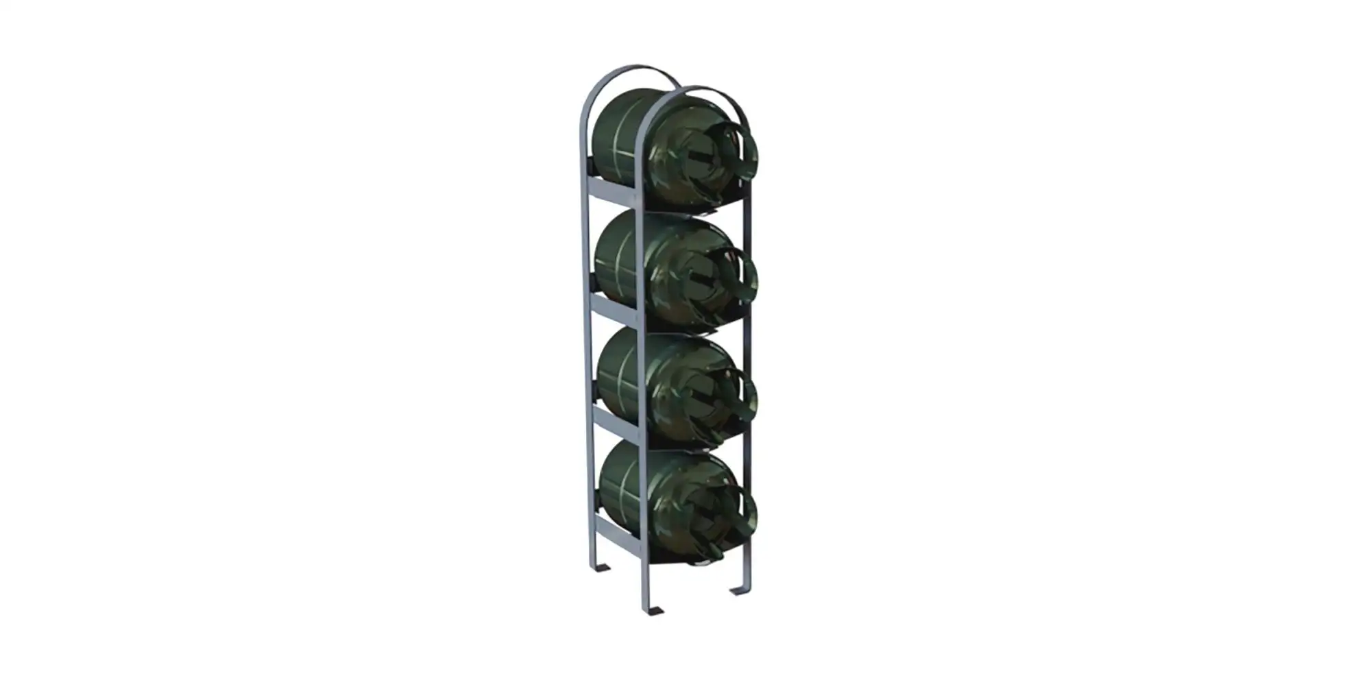 Refrigerant Tank Rack – 4 x 30 lb Tanks