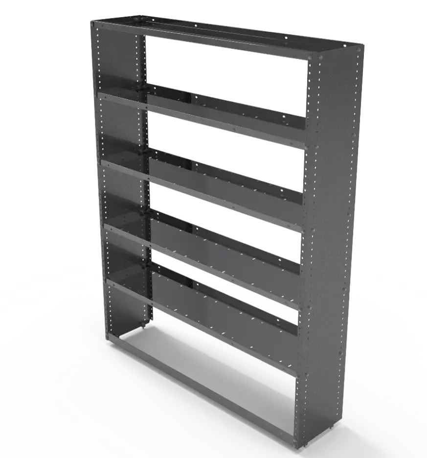 Solid End Shelving Module – 60″H x 51″W x 12″D