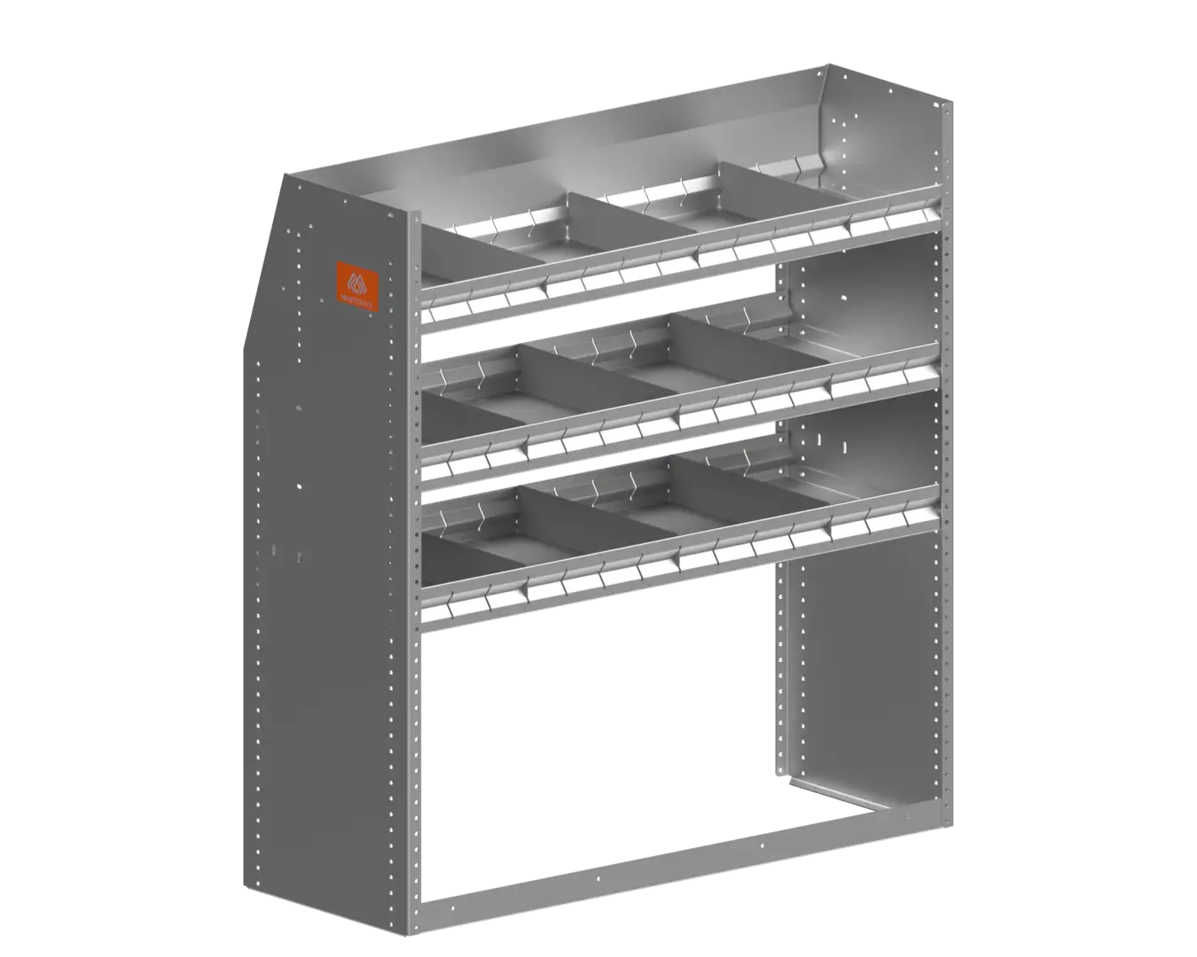 Aluminum Shelving Module – 46″ H x 43″ W x 16″ D