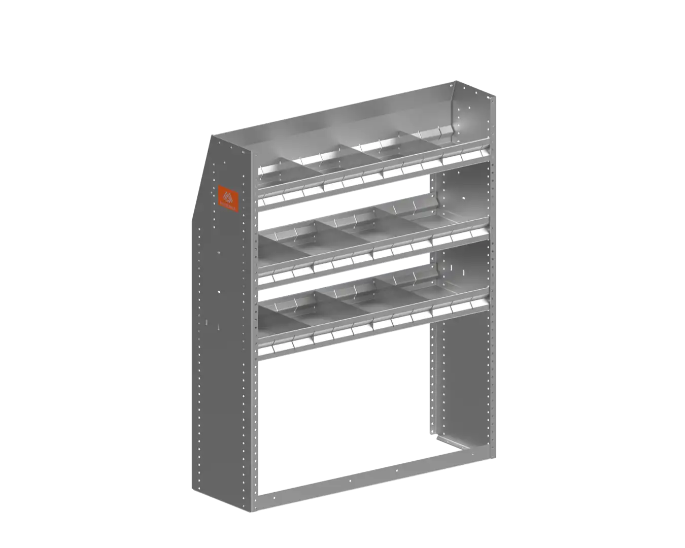 Aluminum Shelving Module – 46″ H x 37″ W x 12″ D