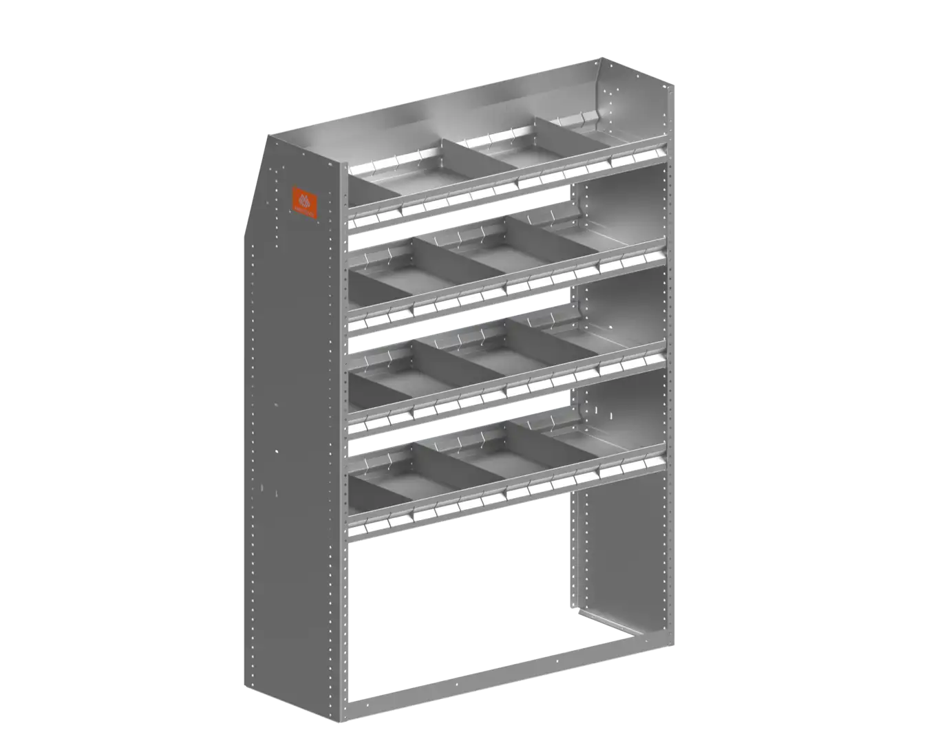 Aluminum Shelving Module – 60″ H x 43″ W x 16″ D