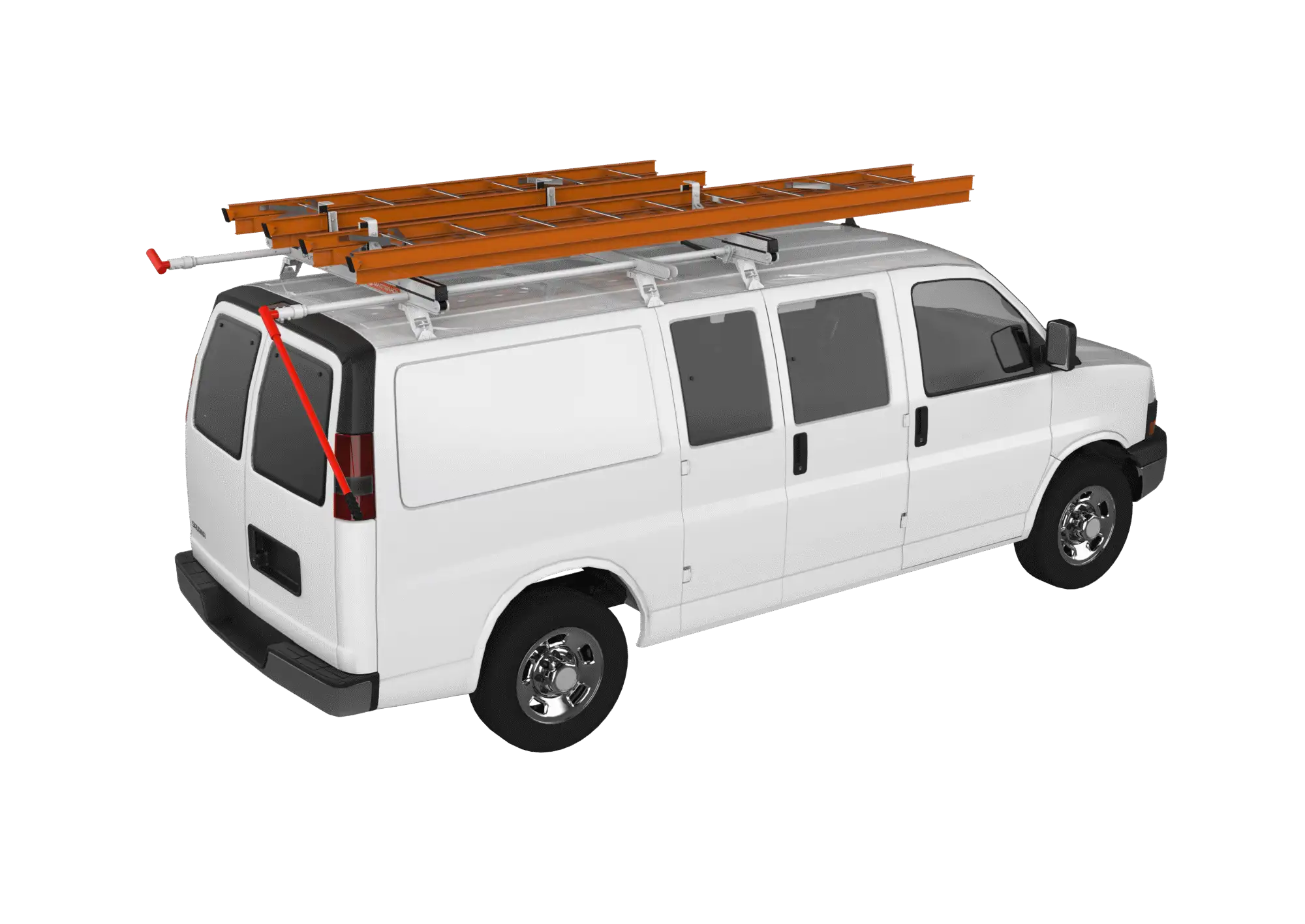 UPLYFT Ladder Rack, Double With Third Crossbow – GM Express/Savana