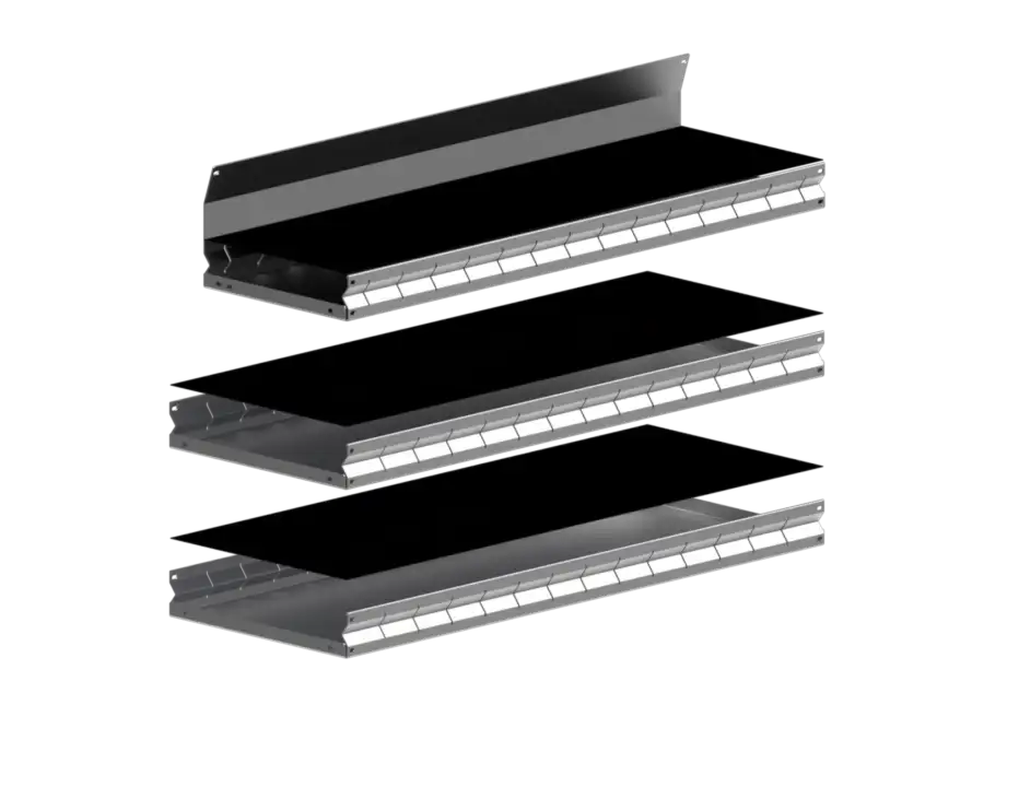Rubber Shelf Liners – 37″ W x 16″ D (Set of 3)