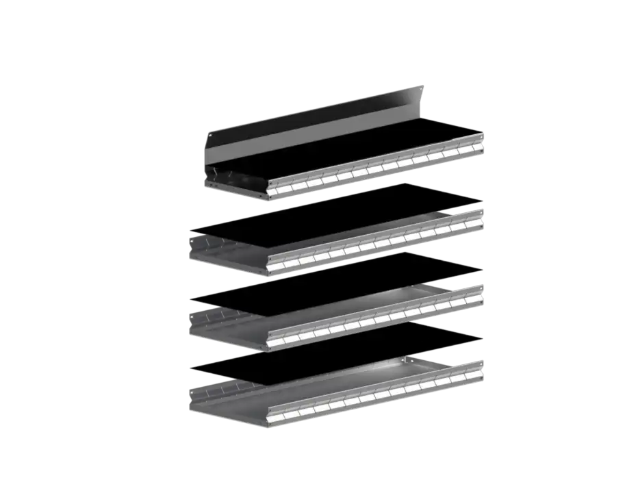 Rubber Shelf Liners – 43″ W x 16″ D (Set of 4)