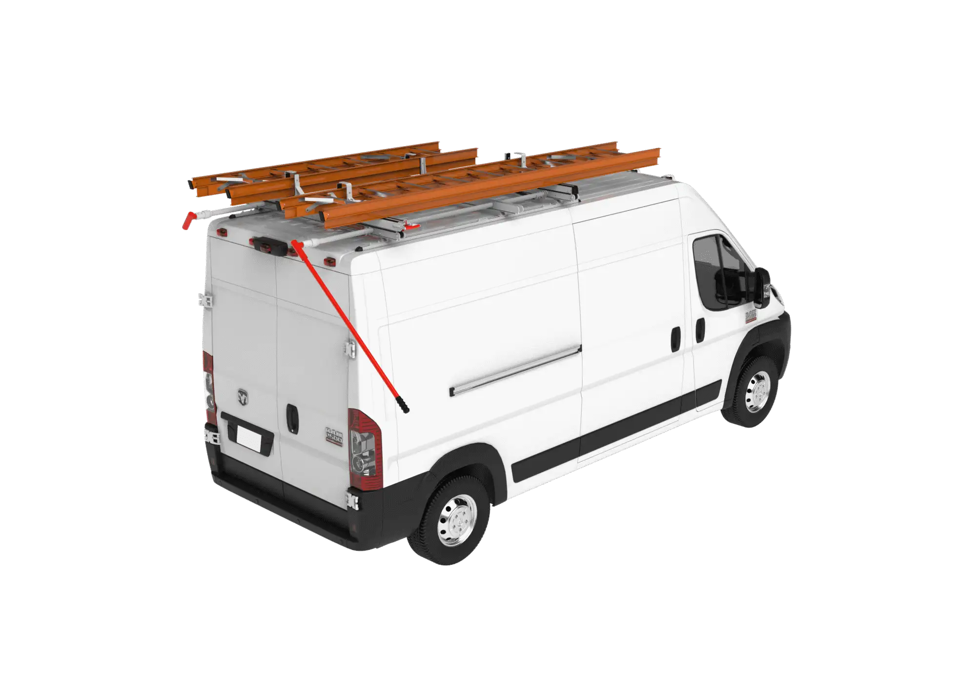 UPLYFT Ladder Rack, Double With Third Crossbow – Ram ProMaster, 136″ WB