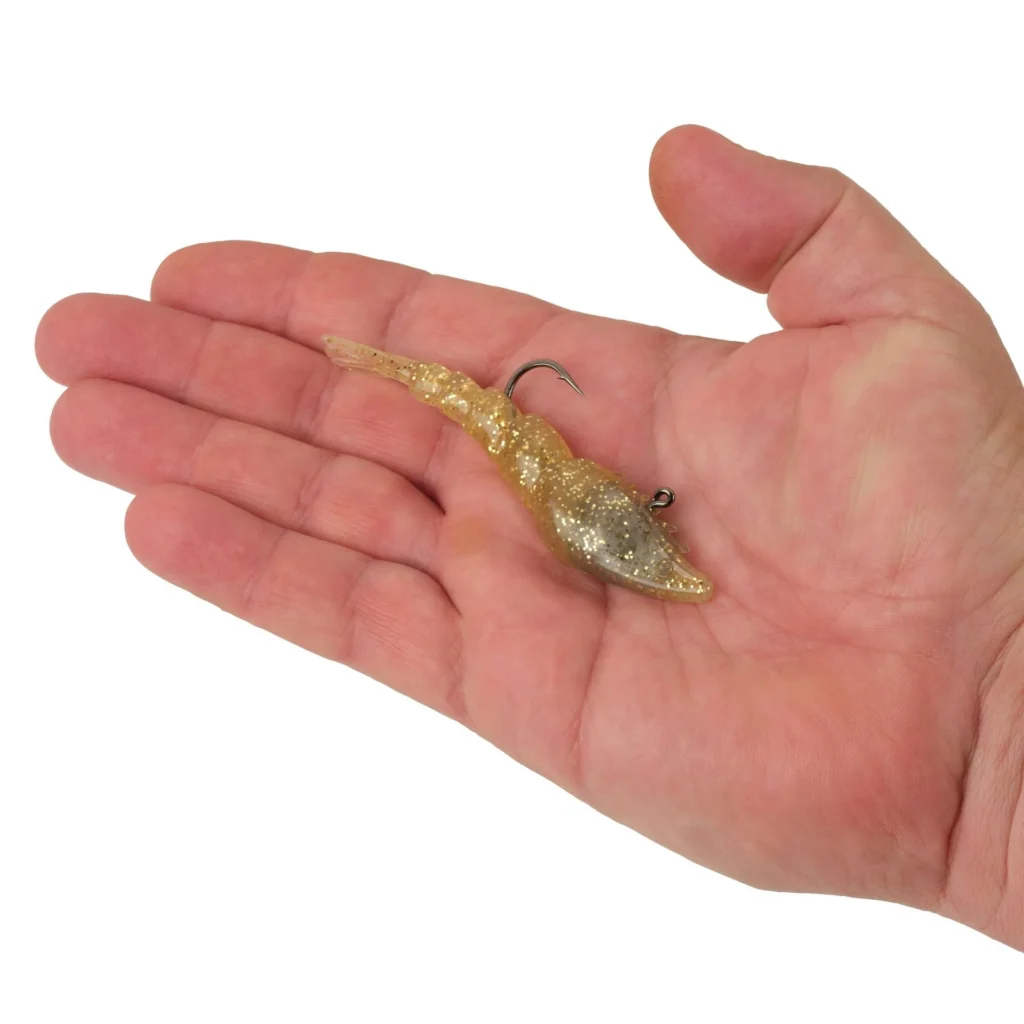 Berkley PowerBait Saltwater PowerSwitch Shrimp 3.5" - Gold (3-Pack)