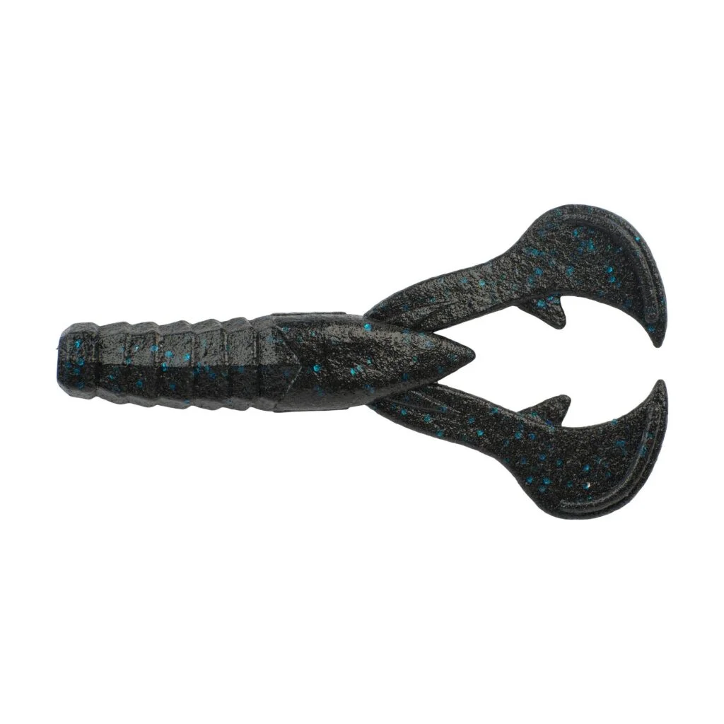 Berkley PowerBait MaxScent Crud Craw 4" - Black Blue Fleck