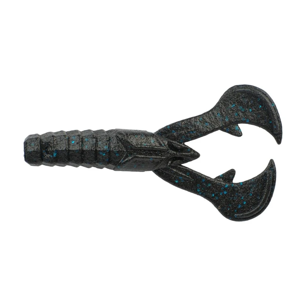 Berkley PowerBait MaxScent Crud Craw 4" - Black Blue Fleck