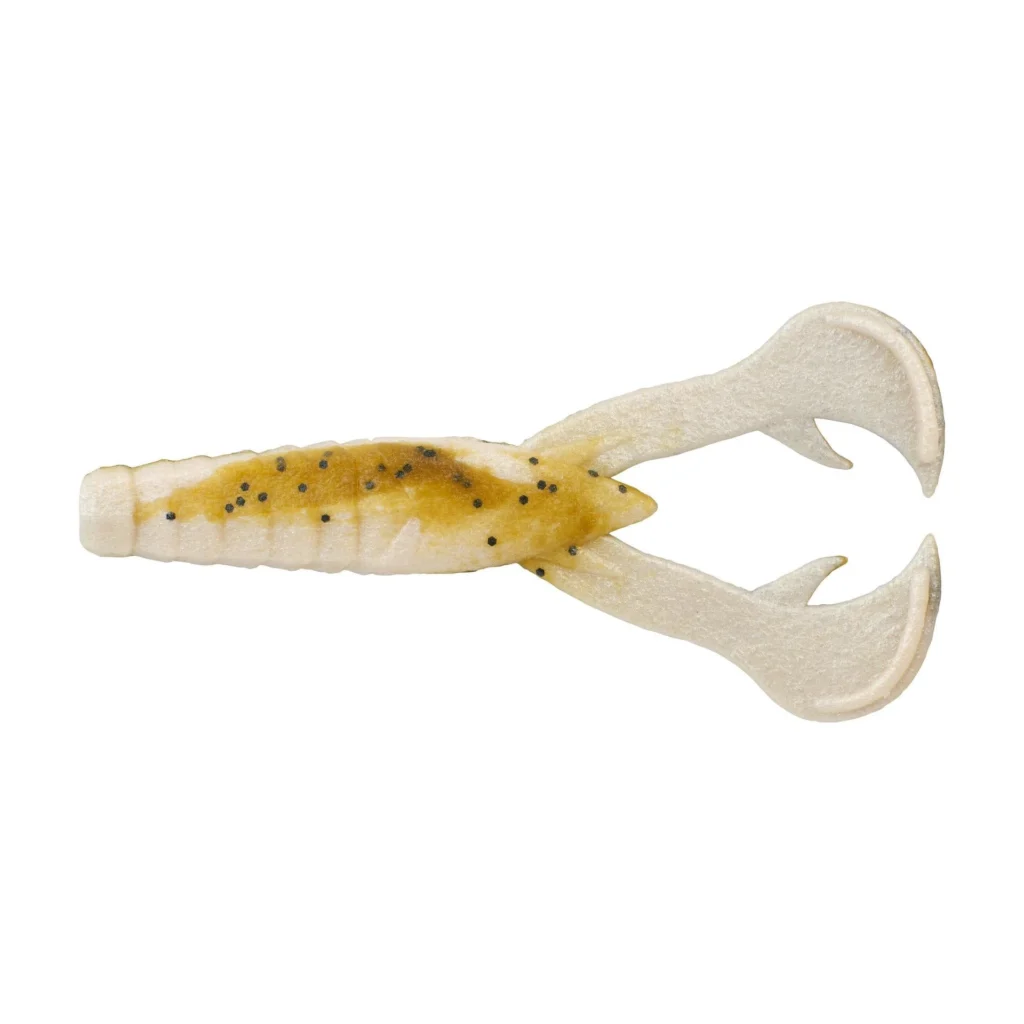 Berkley PowerBait MaxScent Crud Craw 4" - Green Pumpkin Pearl White