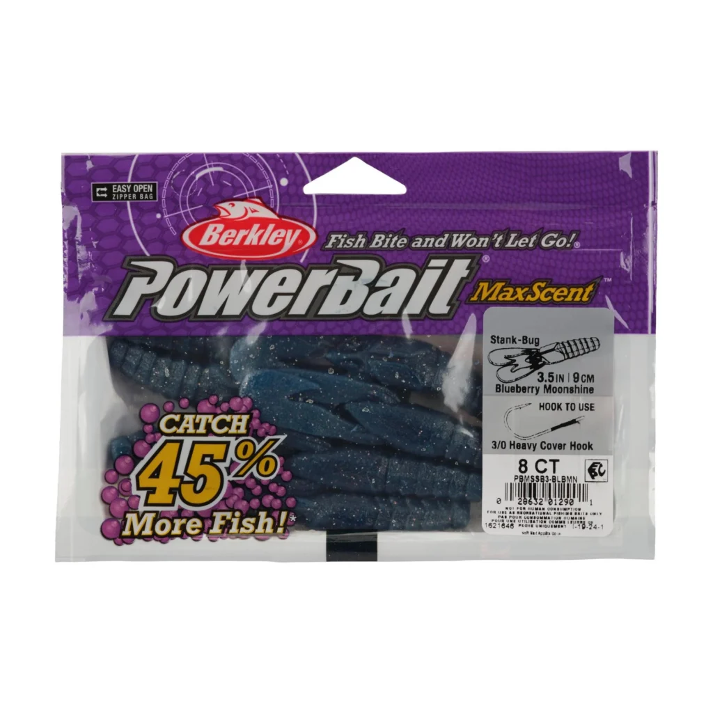 Berkley PowerBait MaxScent Stank-Bug 3.5" - Blueberry Moonshine