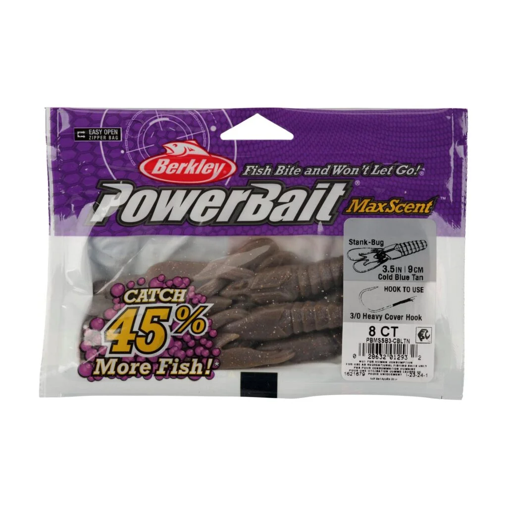 Berkley PowerBait MaxScent Stank-Bug 3.5" - Cold Blue Tan
