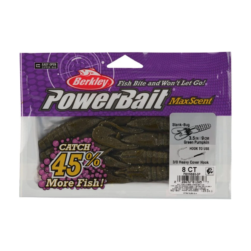 Berkley PowerBait MaxScent Stank-Bug 3.5" - Green Pumpkin