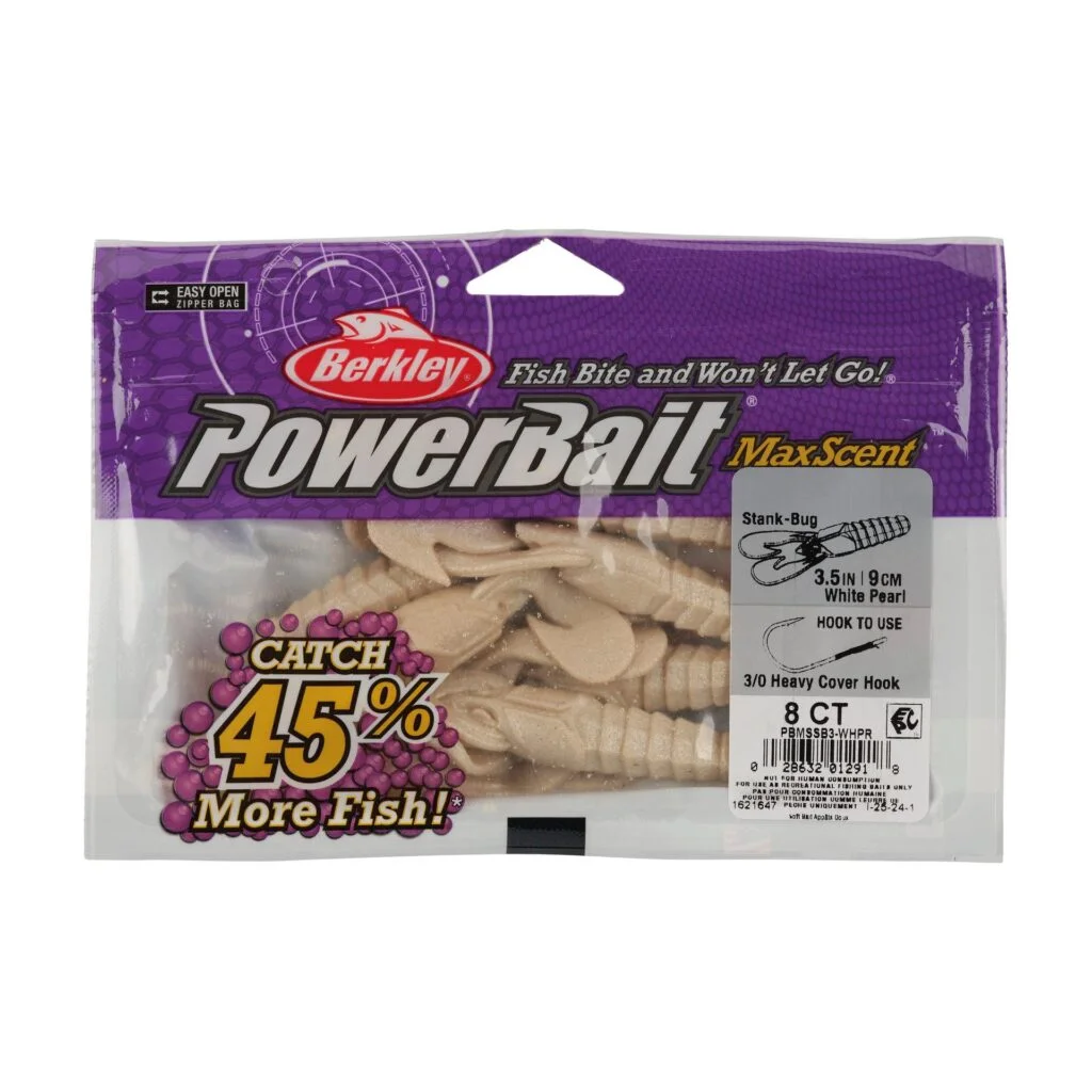 Berkley PowerBait MaxScent Stank-Bug 3.5" - White Pearl