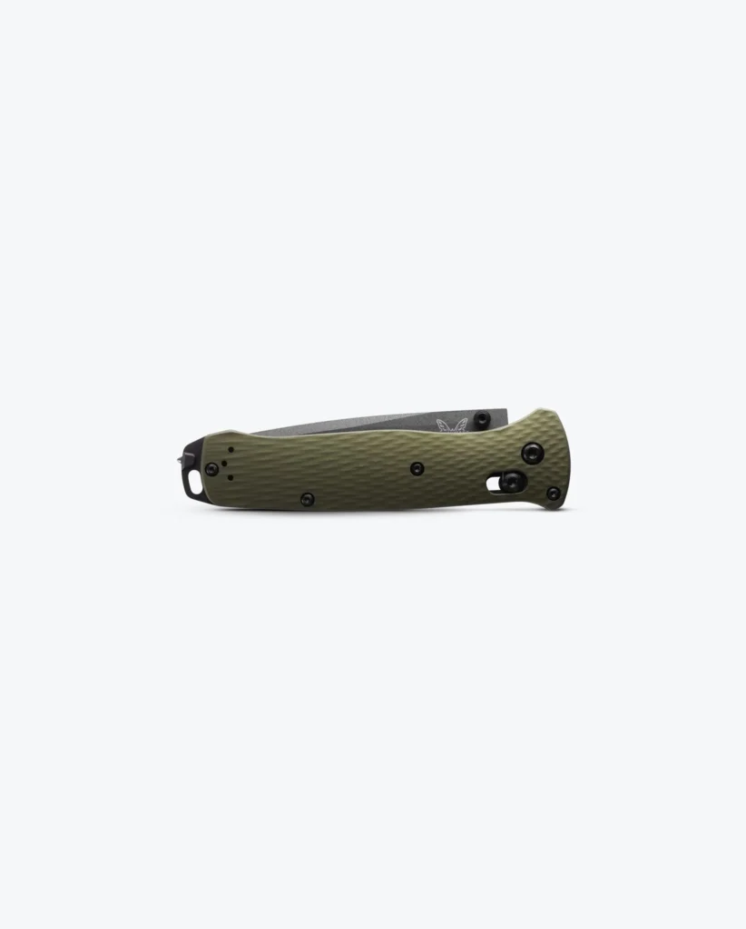 Benchmade Bailout Folding Knife - Woodland Green Aluminum, Tanto