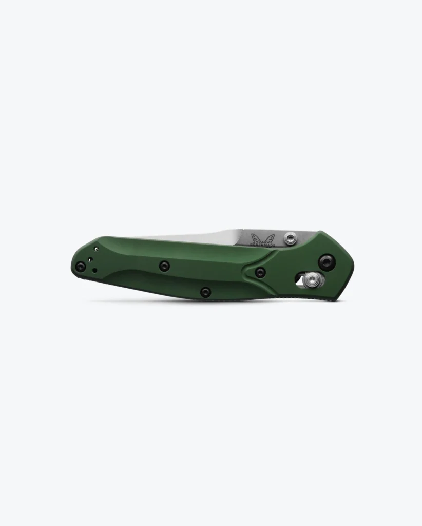 Benchmade Osborne Folding Knife - Green Aluminum, Reverse Tanto