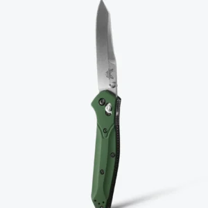 Benchmade Osborne Folding Knife - Green Aluminum, Reverse Tanto