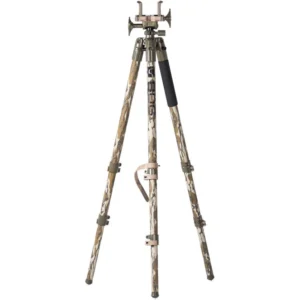 BOG DeathGrip Clamping Shooting Tripod - Mossy Oak Bottomland