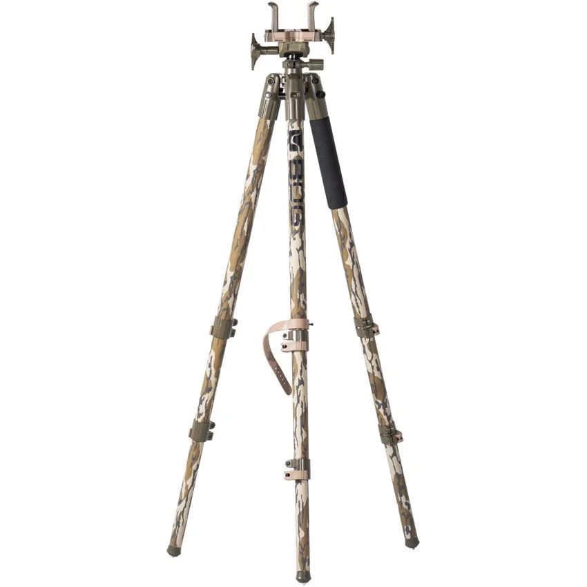 BOG DeathGrip Clamping Shooting Tripod - Mossy Oak Bottomland