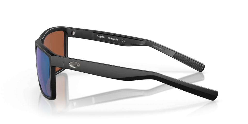 Costa Rinconcito 580G Polarized Sunglasses - Matte Black / Green Mirror