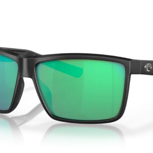 Costa Rinconcito 580G Polarized Sunglasses - Matte Black / Green Mirror