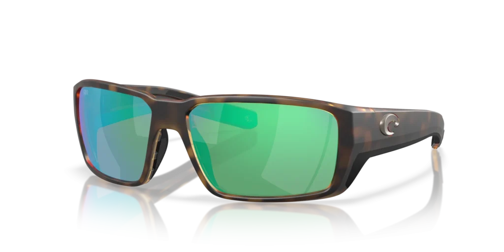 Costa Fantail PRO 580G Polarized Sunglasses - Matte Tortoise / Green Mirror