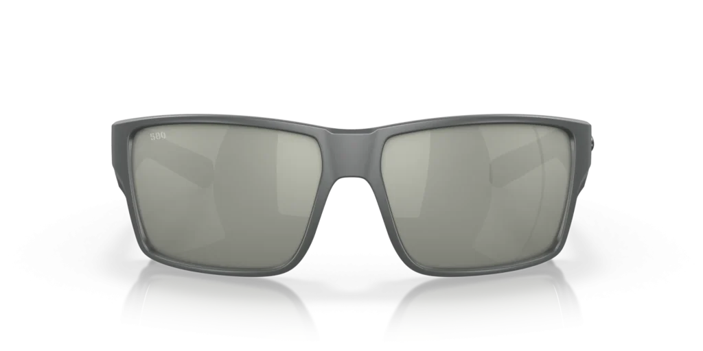 Costa Reefton PRO 580G Polarized Sunglasses - Matte Gray / Gray Silver Mirror