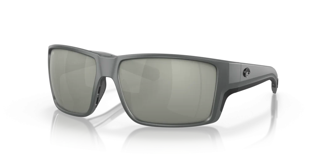 Costa Reefton PRO 580G Polarized Sunglasses - Matte Gray / Gray Silver Mirror