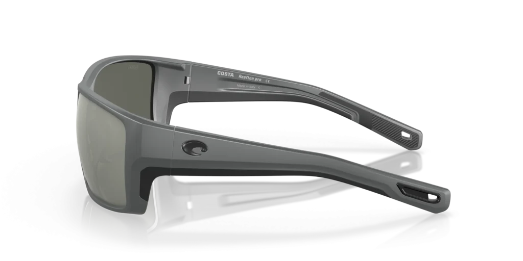 Costa Reefton PRO 580G Polarized Sunglasses - Matte Gray / Gray Silver Mirror