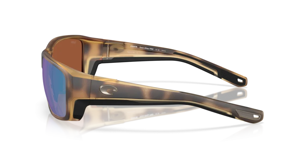 Costa Tuna Alley PRO 580G Polarized Sunglasses - Matte Tortoise / Green Mirror