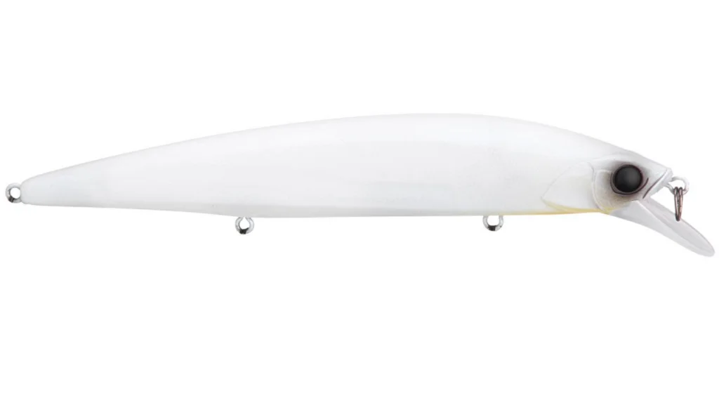Jackall Rerange 110 Jerkbait - Matte Pearl White