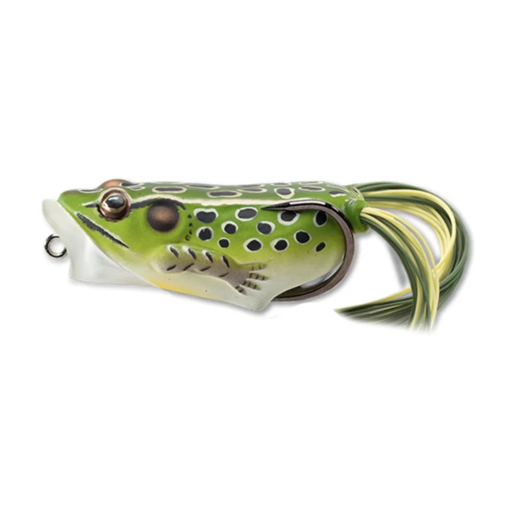LiveTarget Hollow Body Frog Popper 2" 3/8 oz - Green/Yellow