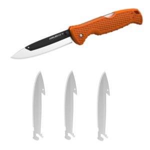 Muddy SWAP Replace-A-Blade Folding Knife - Orange, 3 Blades