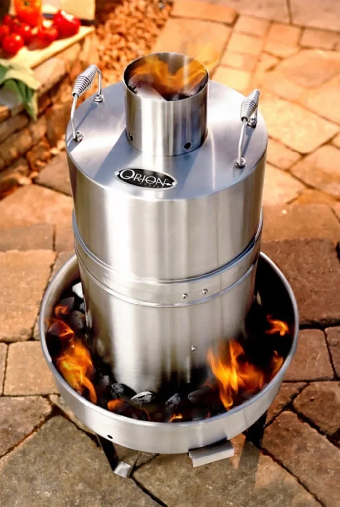 Orion Cooker Original Stainless Steel Outdoor Charcoal Convection Cooker and Smoker