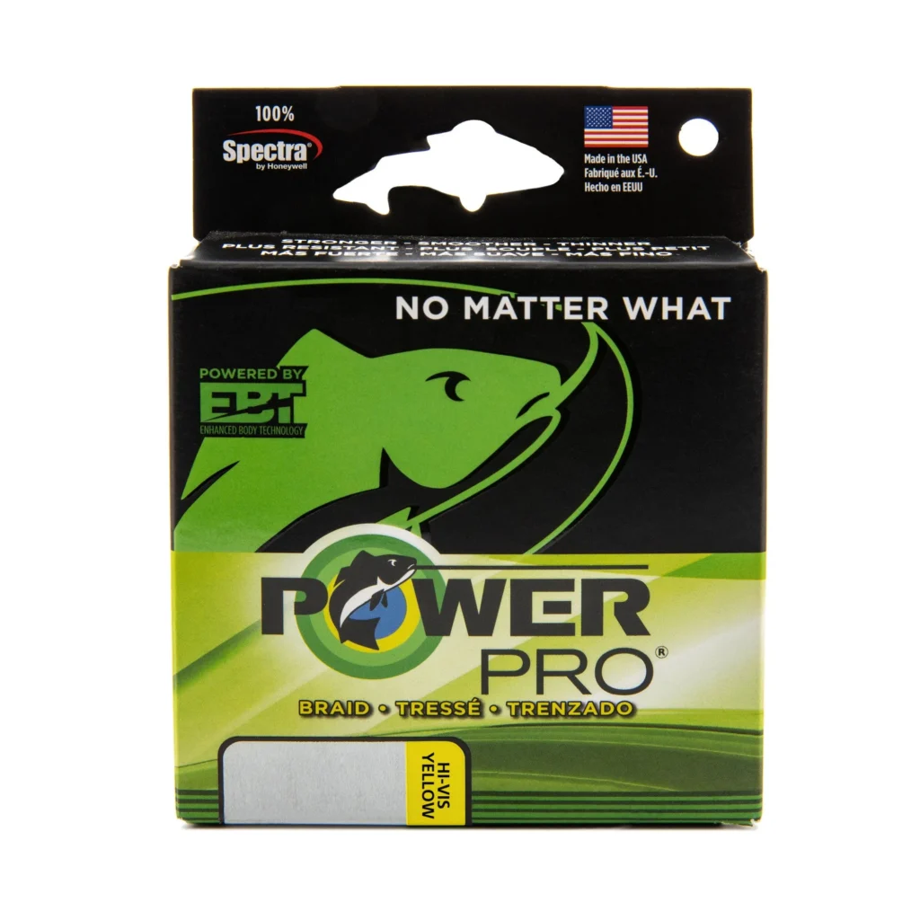 PowerPro Spectra Braided Line 8 lb 150 yd - Hi-Vis Yellow