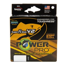 PowerPro Super 8 Slick V2 Braided Line 50 lb 300 yd - Onyx
