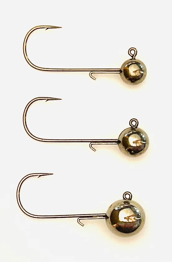 Queen Tackle LS Tungsten Jighead 3/8 oz, 3/0 Hook - Unpainted