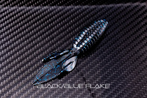 Reaction Innovations Sweet Beaver 4.2" - Black/Blue Flake