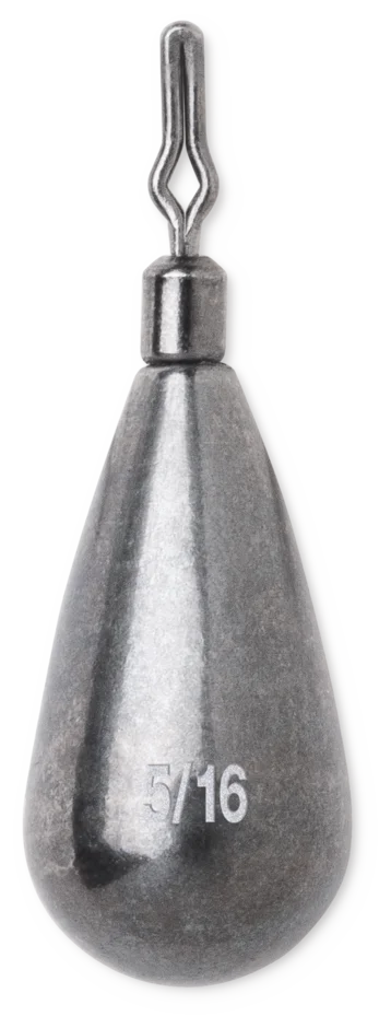 VMC Tungsten Tear Drop Weight 3/16 oz - Natural